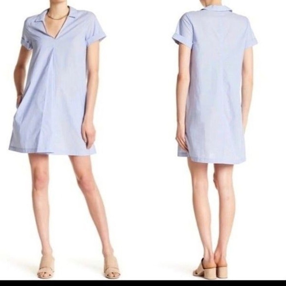 Madewell Swingout Shirt Dress in Indigo light blue - Size XS